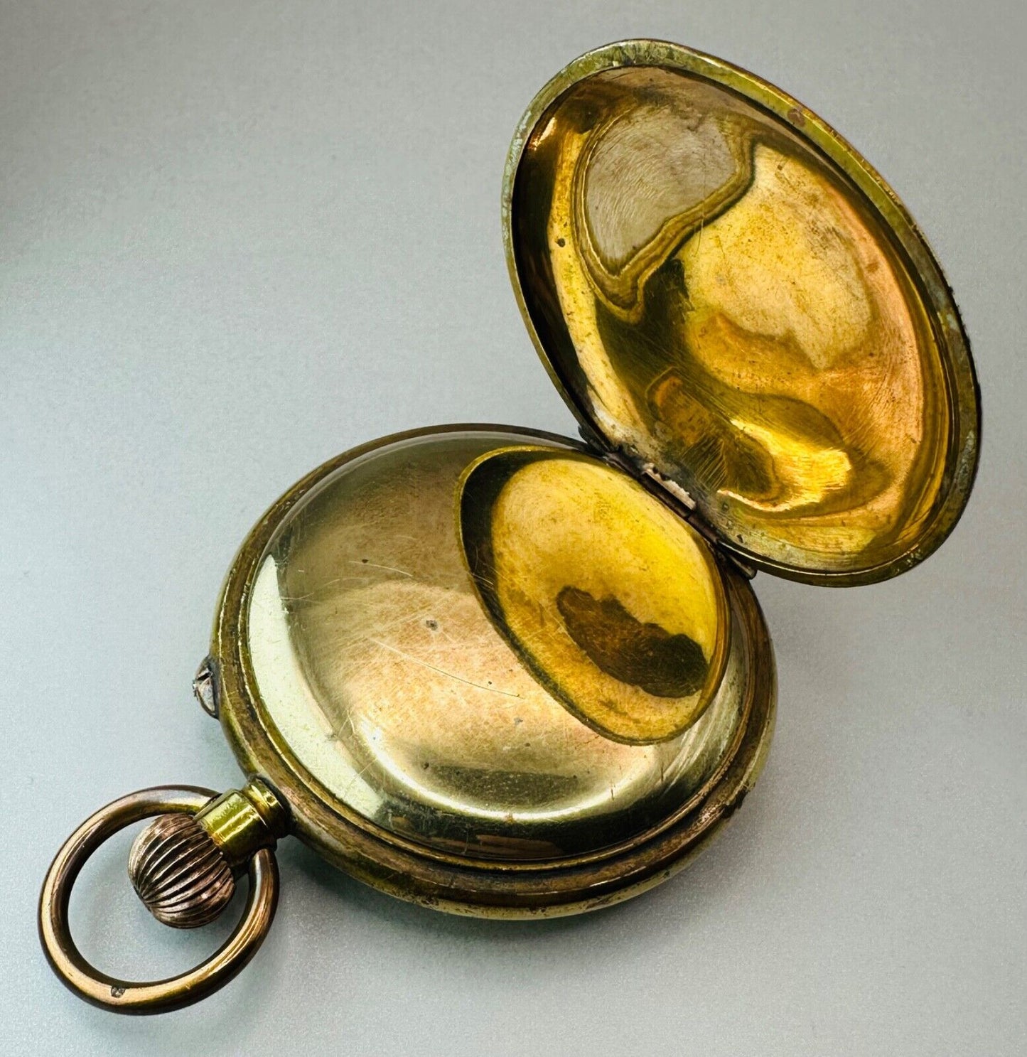Antique Full Hunter Pocket Watch - Masonic Dial - Working