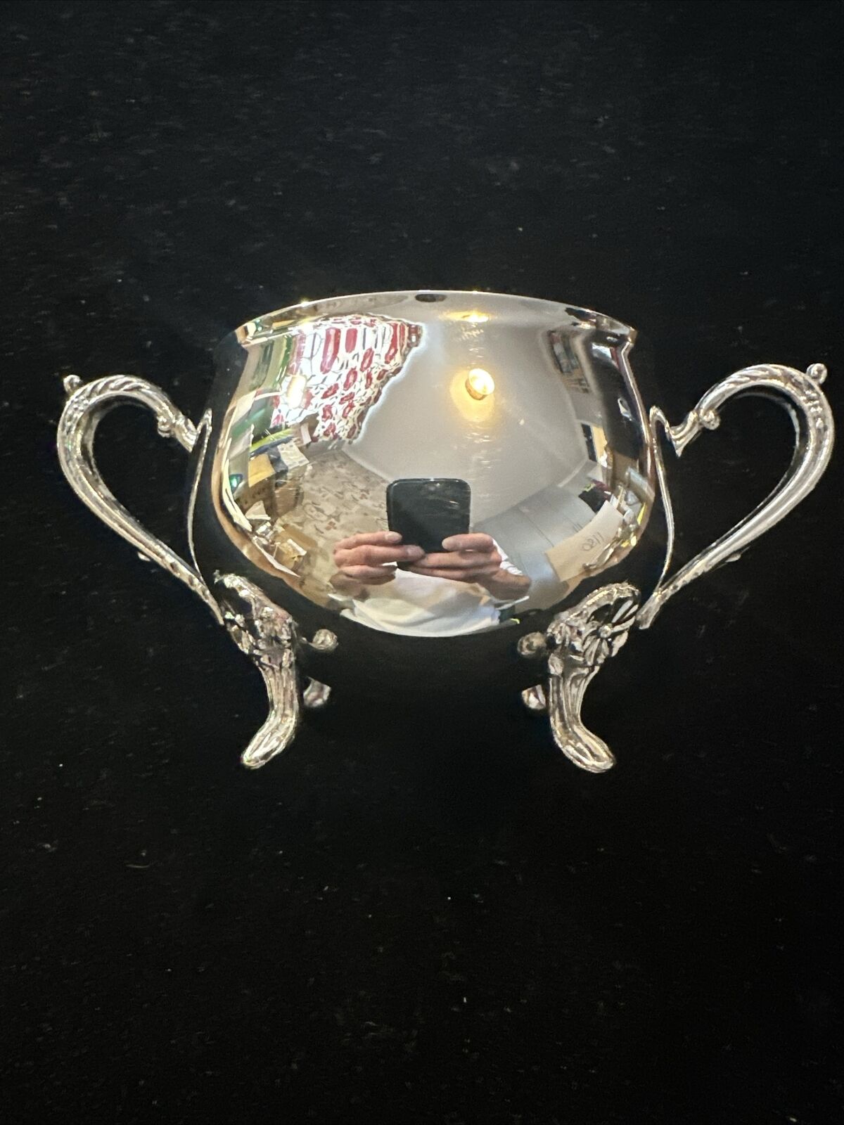 Antique Silver Plated Sugar Bowl