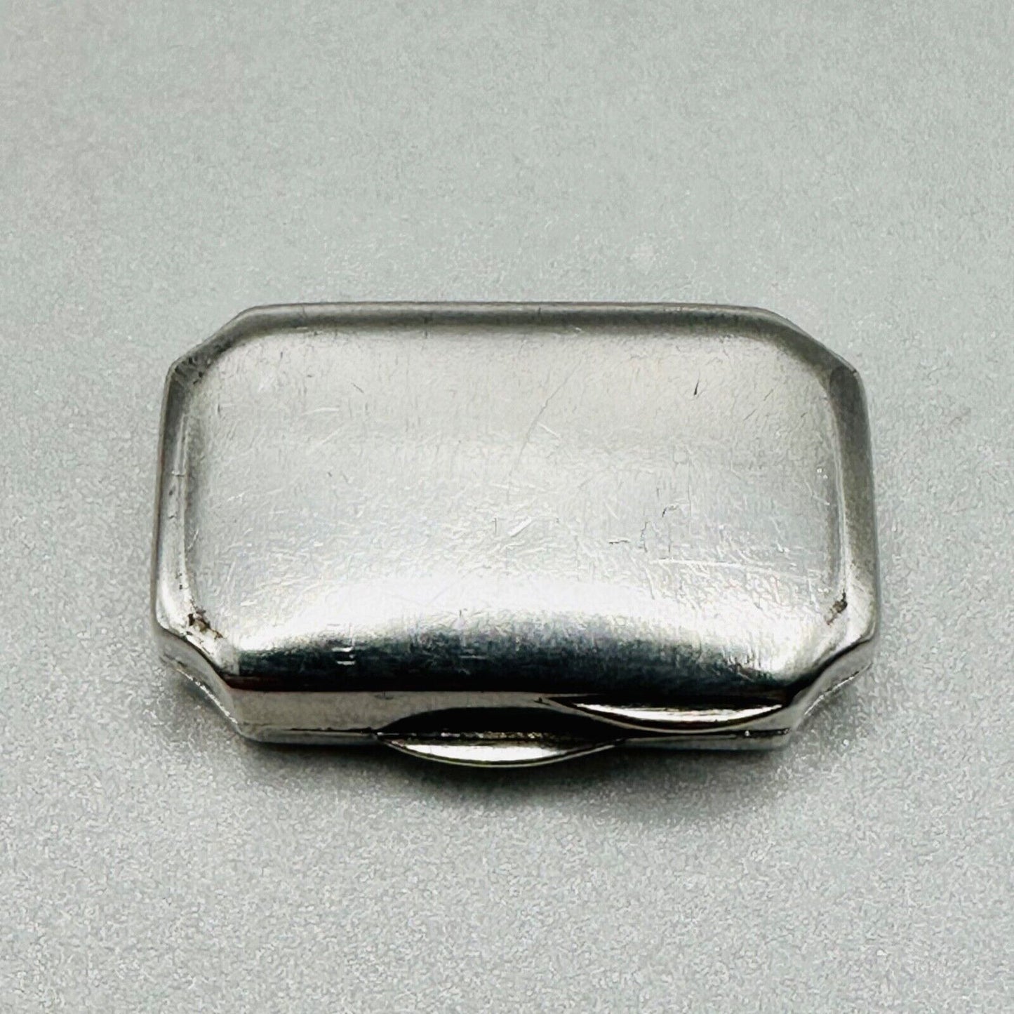 Antique German 835 Silver Pill Box - Mayer Martin – Hallmarked - Engraved H.J.F