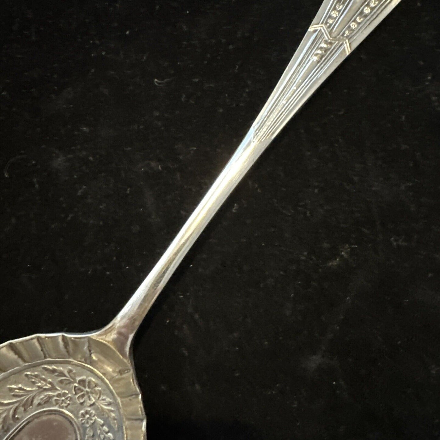 Antique Silver Plate Serving Spoon - James Dixon & Sons