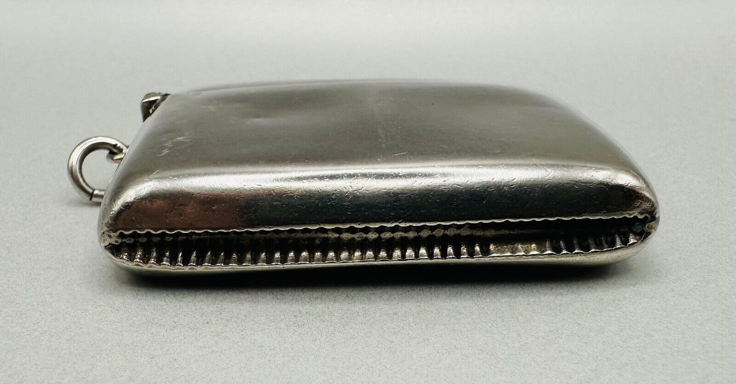 Antique Silver Vesta Case - Smith & Bartlam - Birmingham 1908