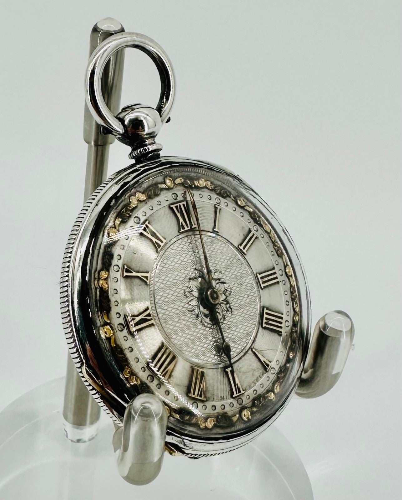 Antique Baume Genève Silver Pocket Watch, Matching Serials, Marked CB, c.1860-80