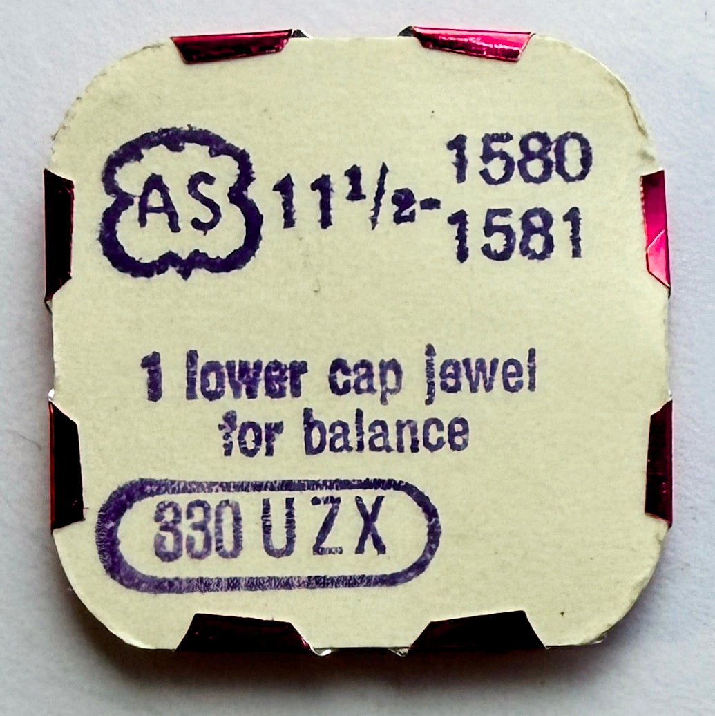 AS 1580 / 1581 - Lower Cap Jewel For Balance - 330 UZX