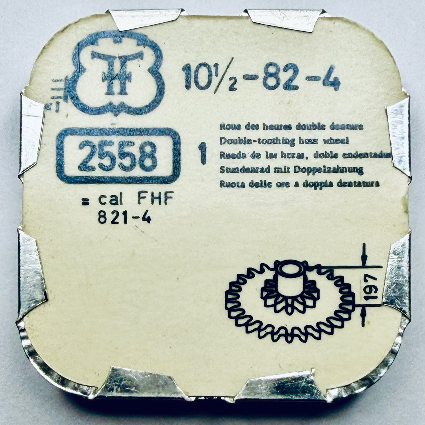 FHF 82-4 – Double Toothing Hour Wheel, Height 1.97mm - 2558