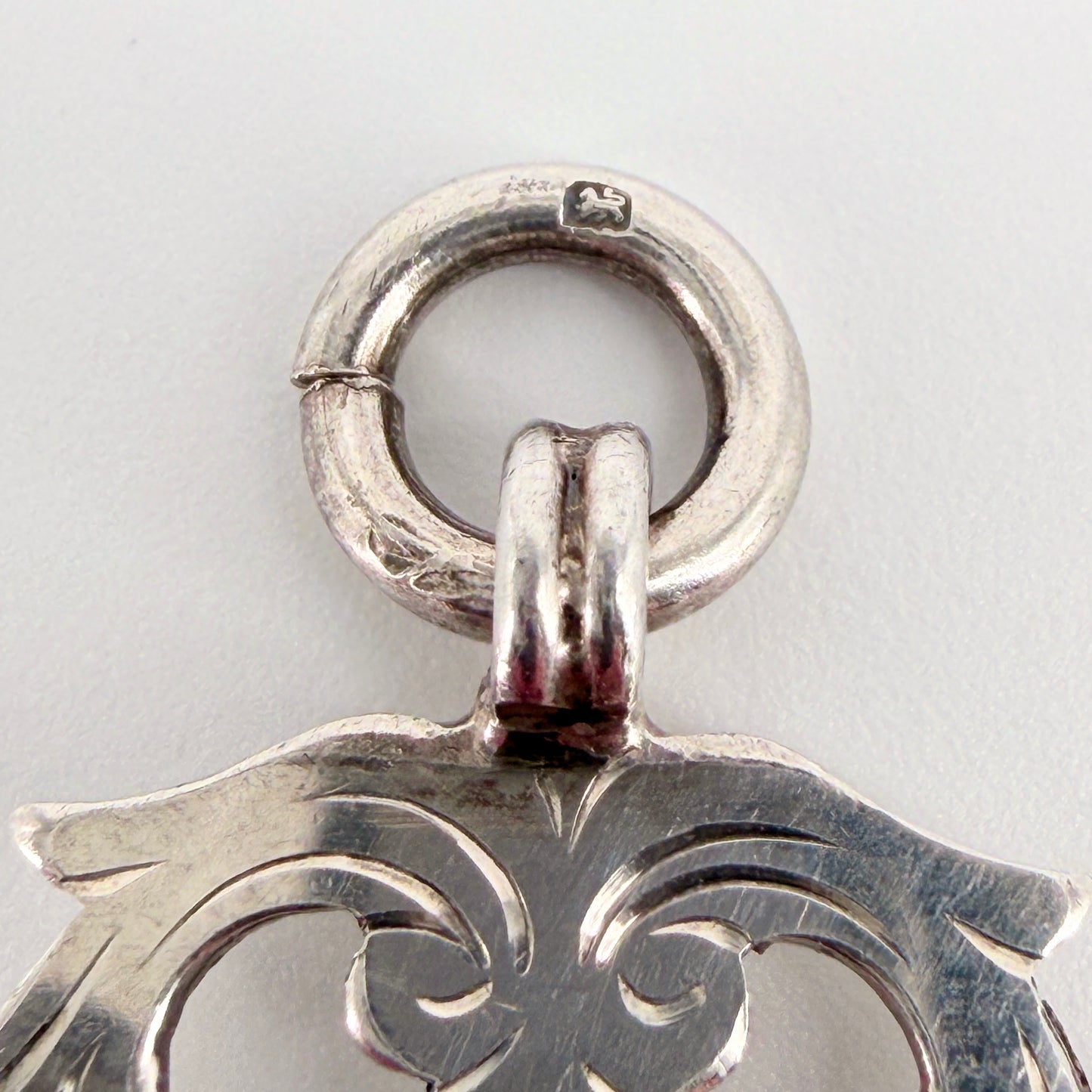 Antique Sterling Silver Fob Medal – Birmingham 1923 – Herbert Bushell & Son
