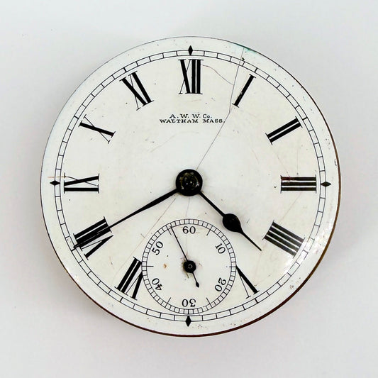 Antique Waltham Pocket Watch Movement - Model 1883 c.1891 - Spares/Repair