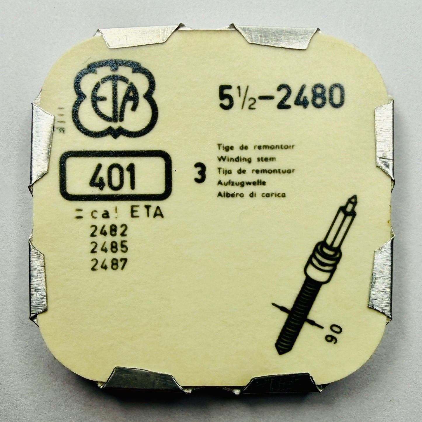 ETA 2480 – Winding Stem - Tap 90 (401)
