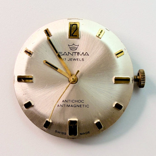 Santima 17 Jewels Watch Movement with Dial – Working, 23.7mm - image 1