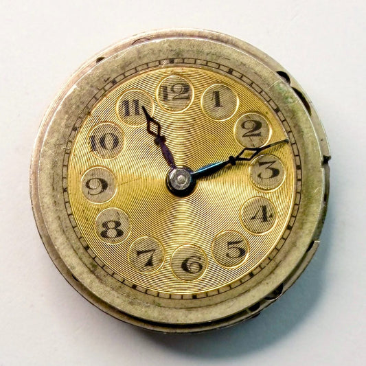 Vintage Pocket Watch Movement 23.6mm – Partially Working, Unknown Calibre - image 2