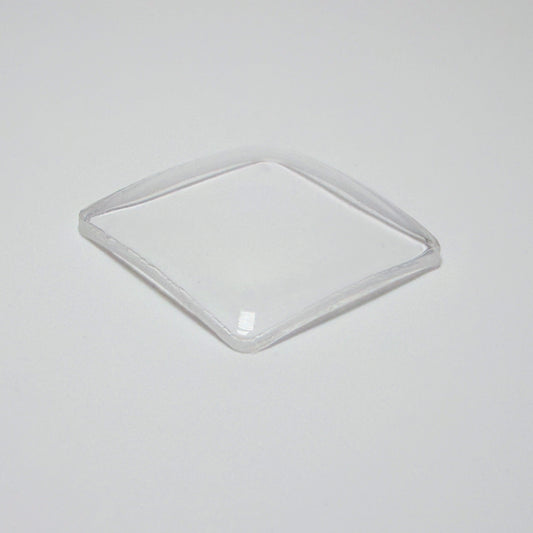 Square with Cut Corners - Bottom Edge Curved (Both Sides) - G-S Flexo Acrylic Watch Crystals - Vintage New Old Stock