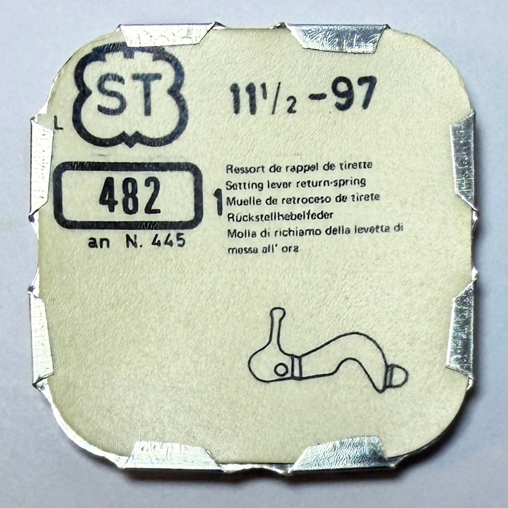 Standard 97 – Setting Lever Spring - 482 (445)