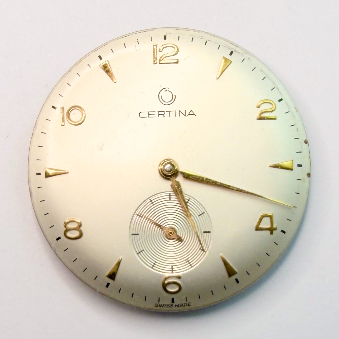 Certina 23-20 Manual Wind Watch Movement 23.7mm – Working, Stem Broken - image 2