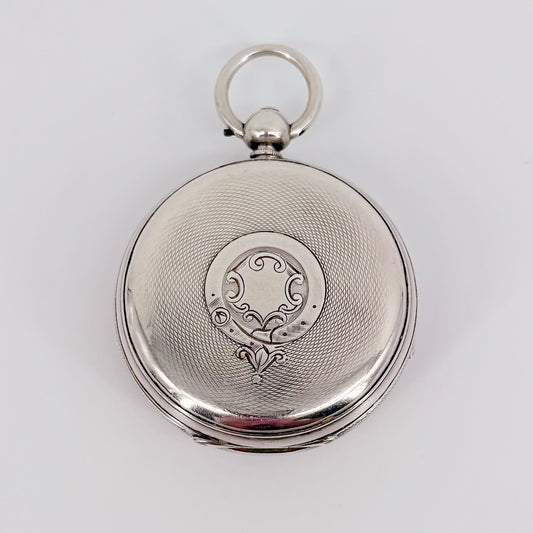 Antique Silver Fusee Pocket Watch - London 1873 William Carter - Working