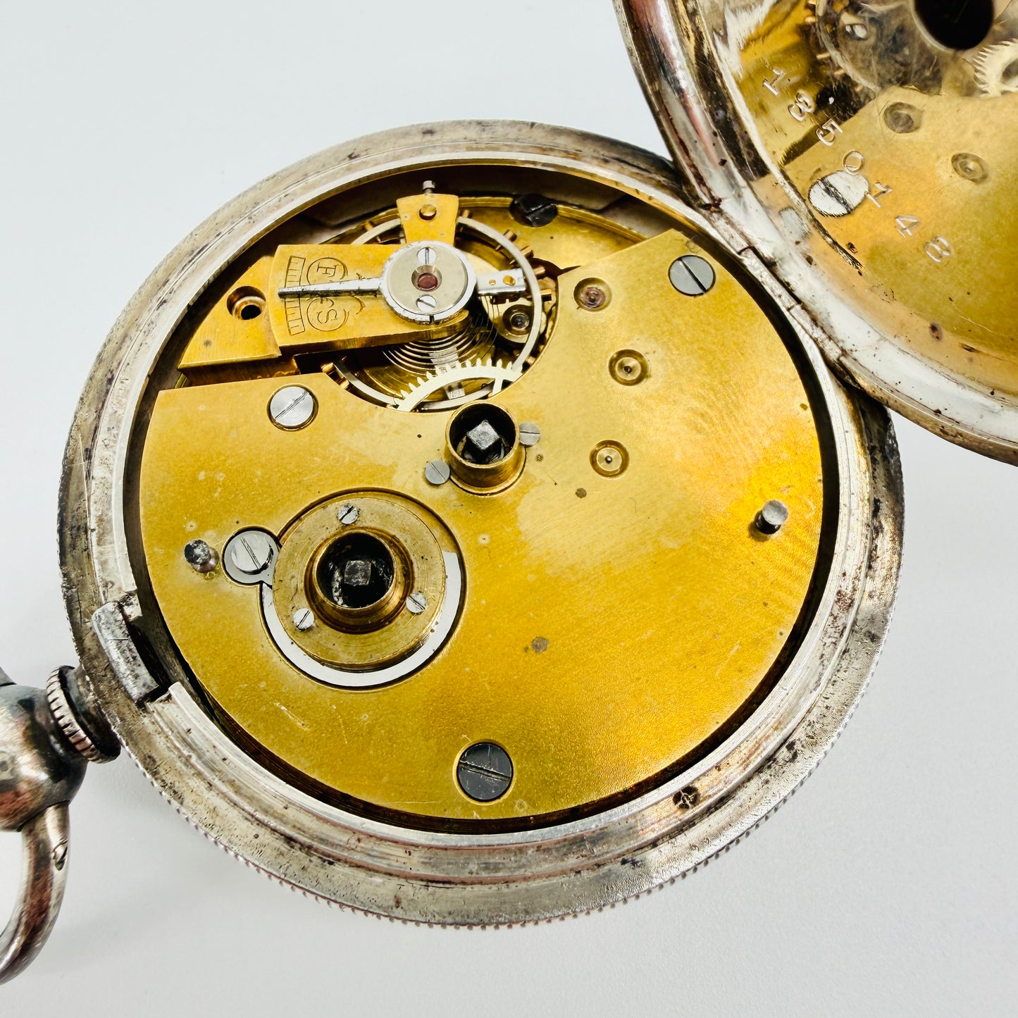 Antique Silver Pocket Watch – London Import 1918 – William Henry Sparrow – Spares/Repair