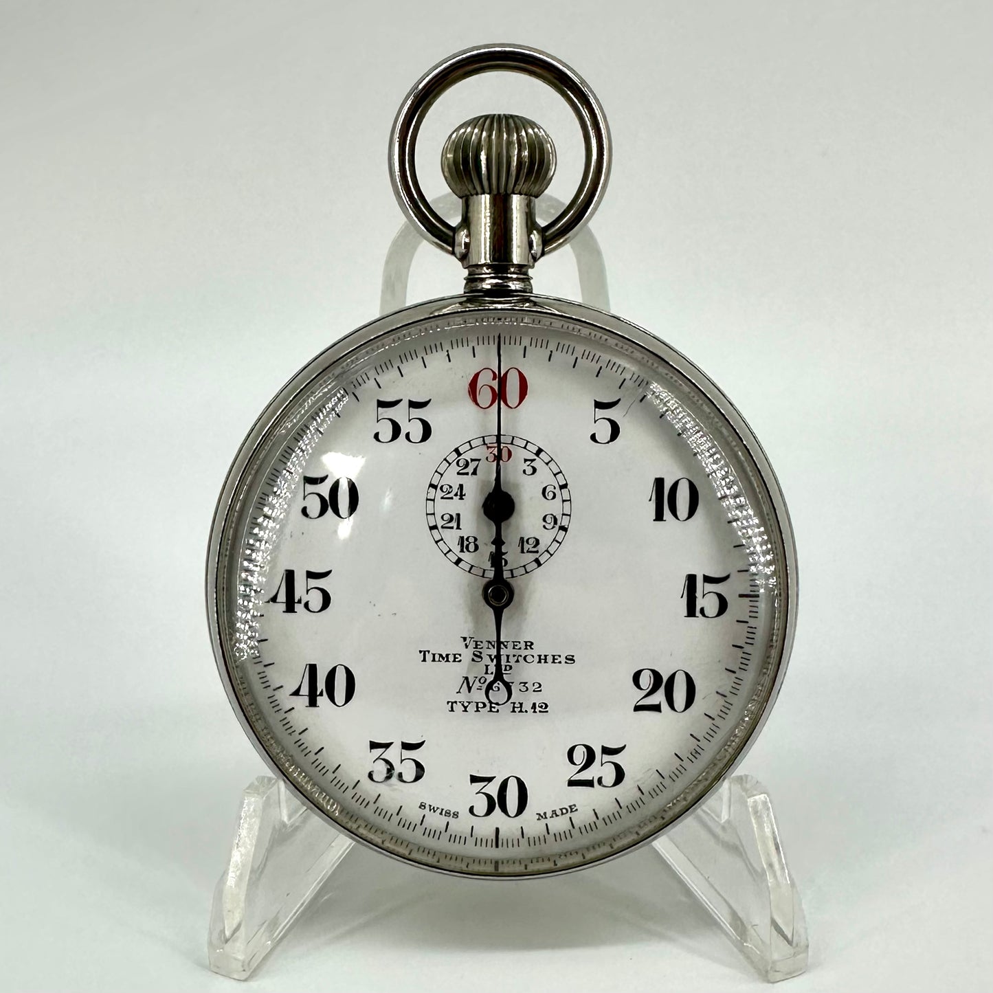 WW2 Air Ministry Venner Time Switches Stopwatch – Mark VI Ref. 6B/132, 11 Jewels, Swiss Made