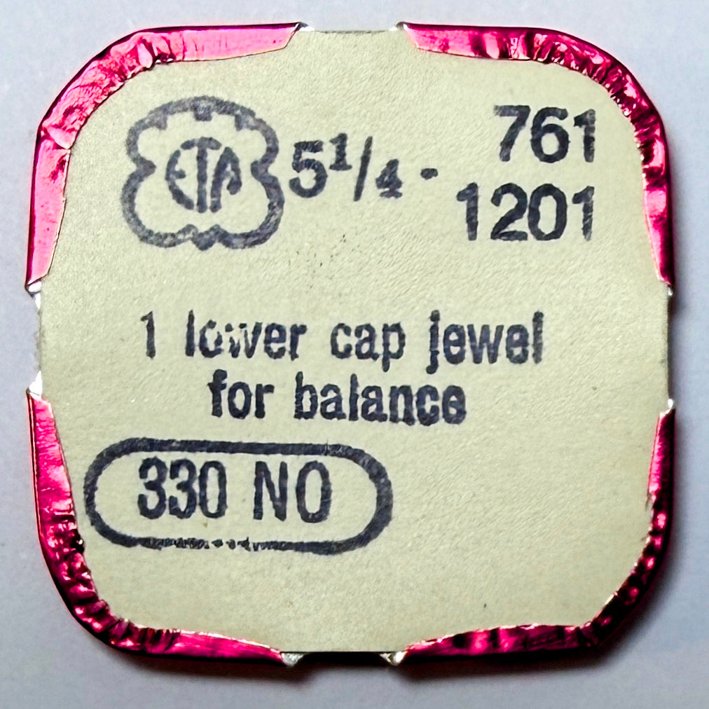 ETA 761 / 1201 - Lower Cap Jewel For Balance - 330 NO