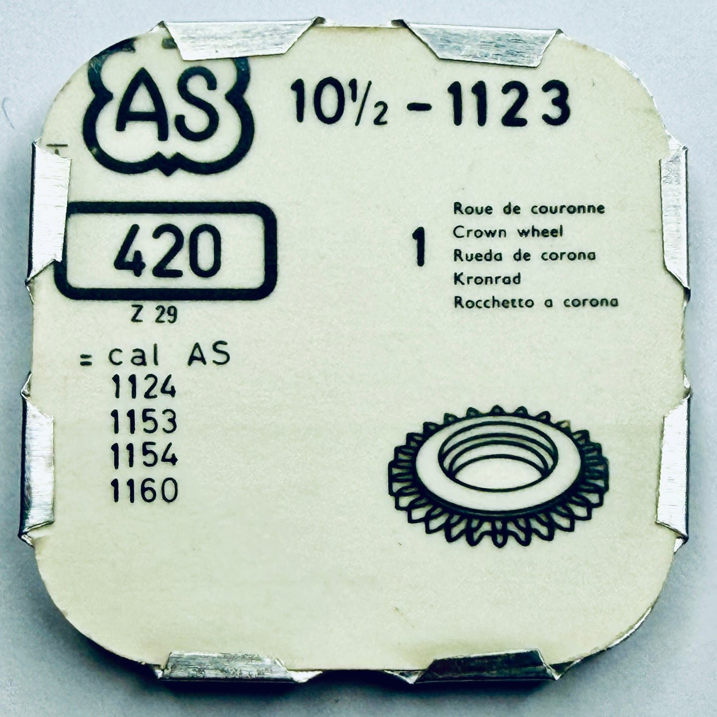 AS 1123 – Crown Wheel - 420