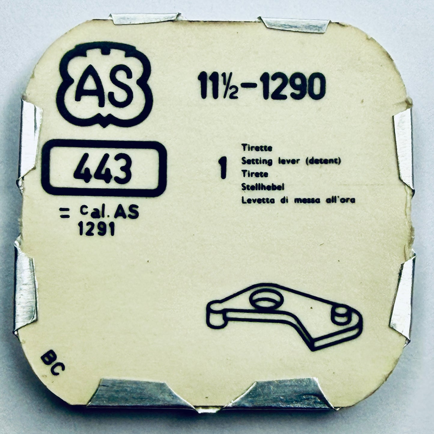 AS 1290 – Setting Lever - 443