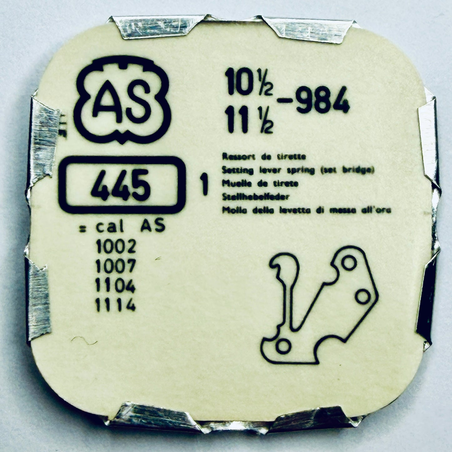 AS 984 – Setting Lever Spring - 445