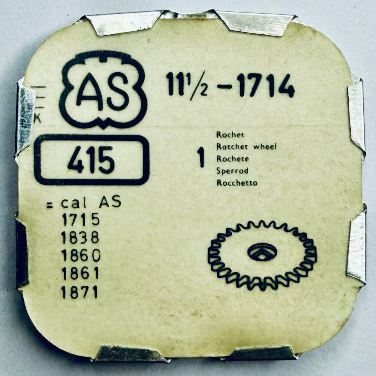 AS 1714 – Ratchet Wheel - 415