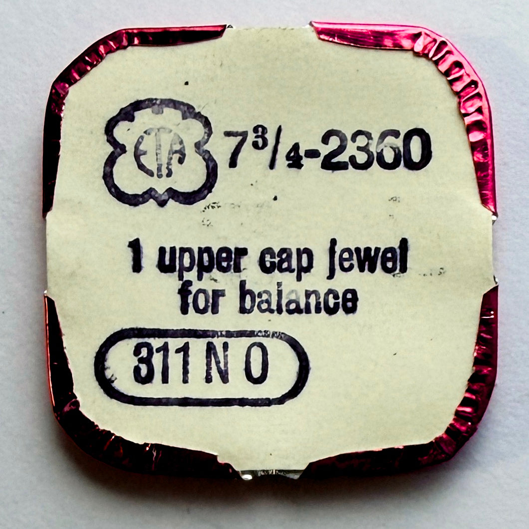 ETA 2360 - Upper Cap Jewel For Balance - 311 NO