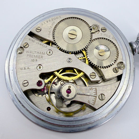 Waltham Military Pocket Watch – Model 1908 Grade 1609 – Dec 1942 - Working