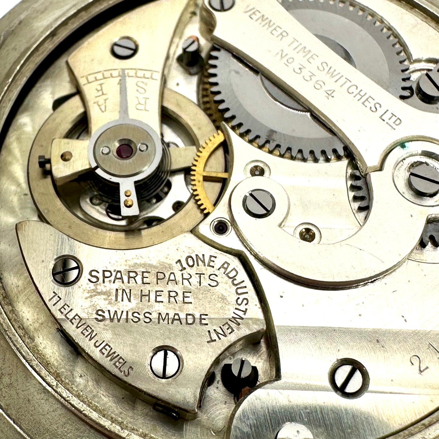 WW2 Air Ministry Venner Time Switches Stopwatch – Mark VI Ref. 6B/132, 11 Jewels, Swiss Made