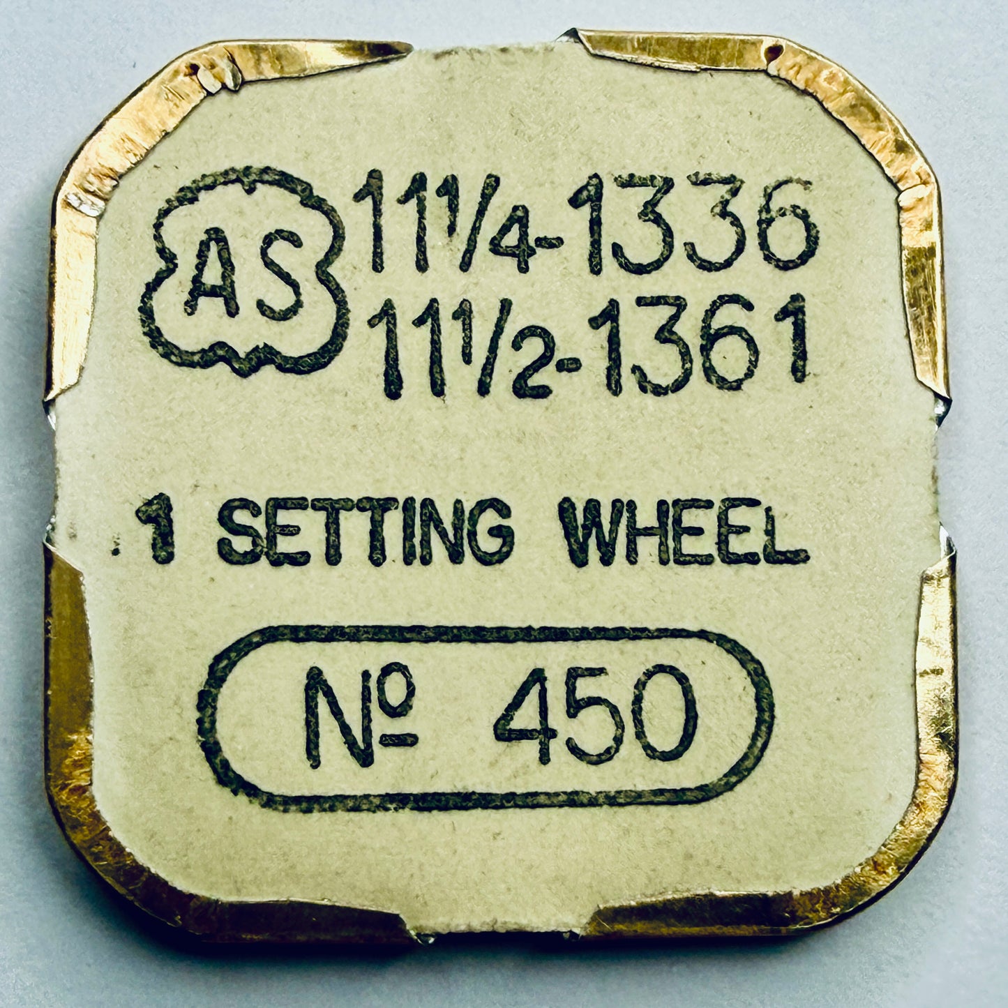 AS 1336 / 1361 – Setting Wheel - 450