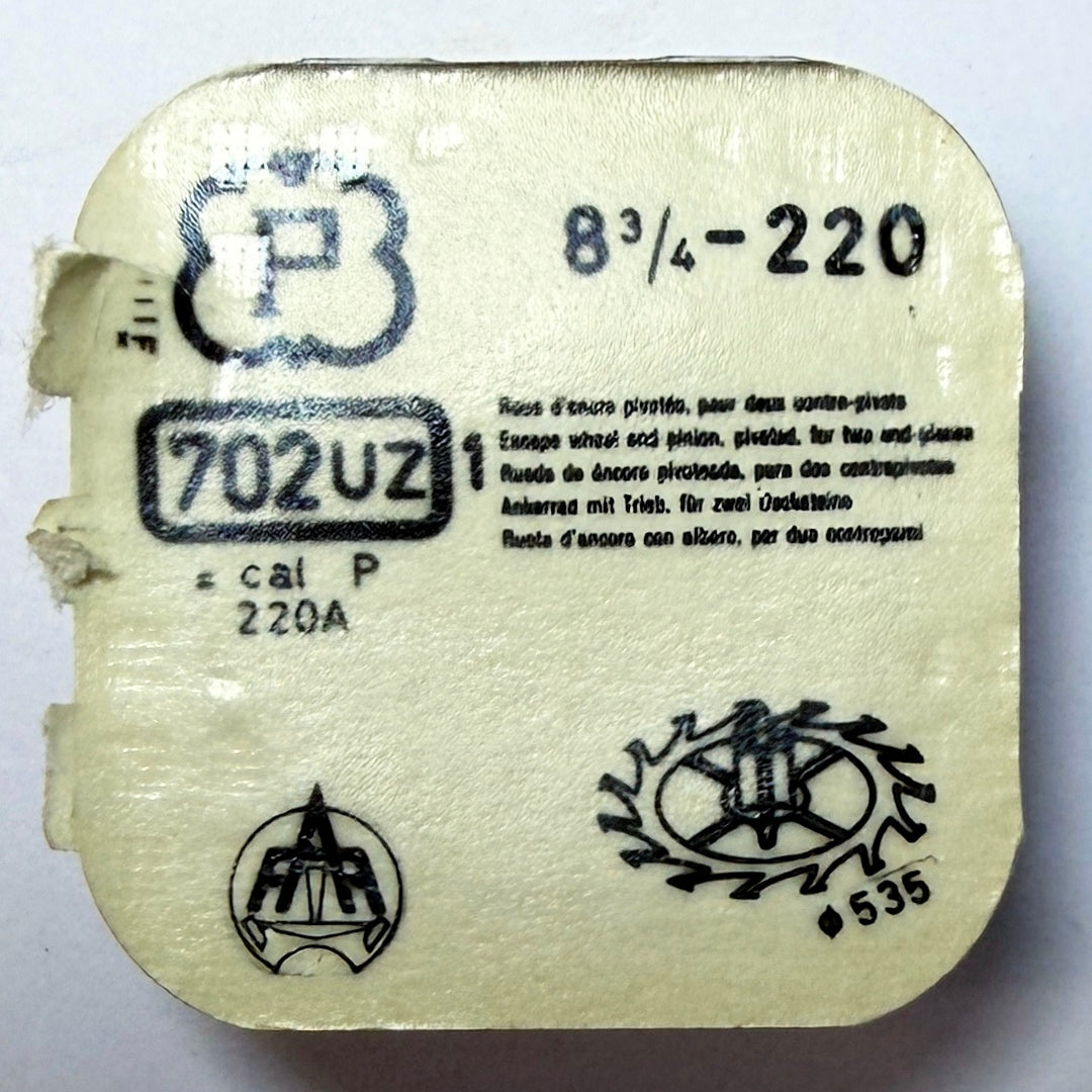 Peseux 220 - Escape Wheel & Pinion - 702UZ