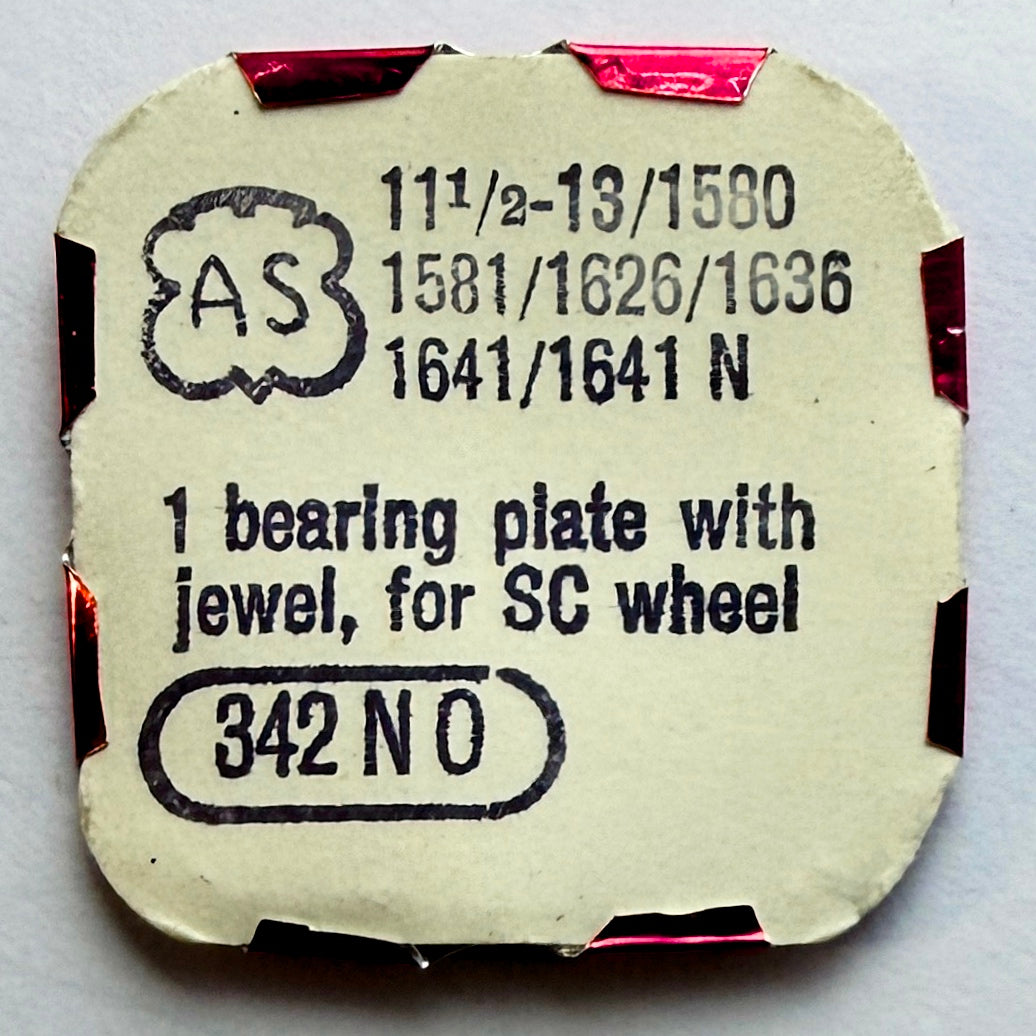 AS 1580 / 1641 – Bearing Plate With Jewel - 342 NO