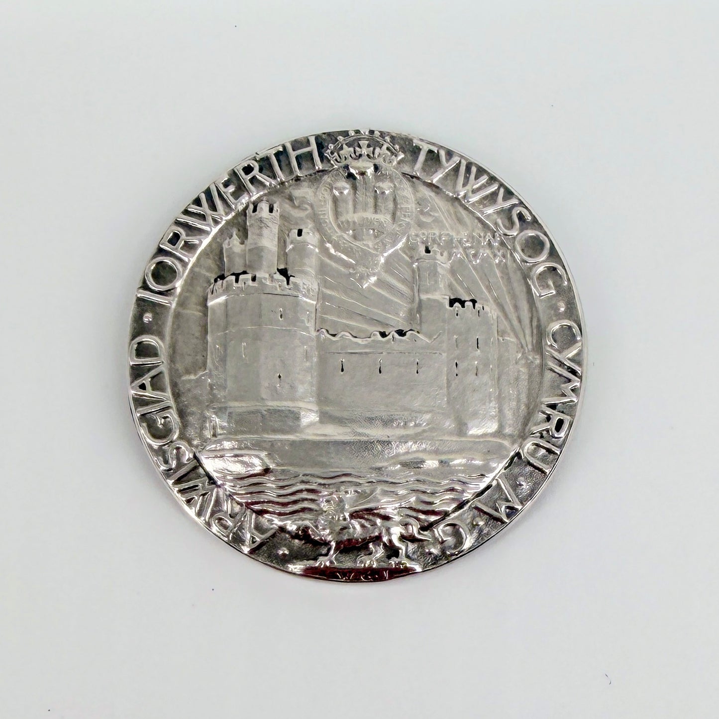 1911 Investiture of Edward, Prince of Wales Silver Medal by Goscombe John