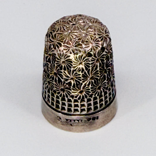 Antique Sterling Silver Thimble – James Swann & Son – Edinburgh 1930