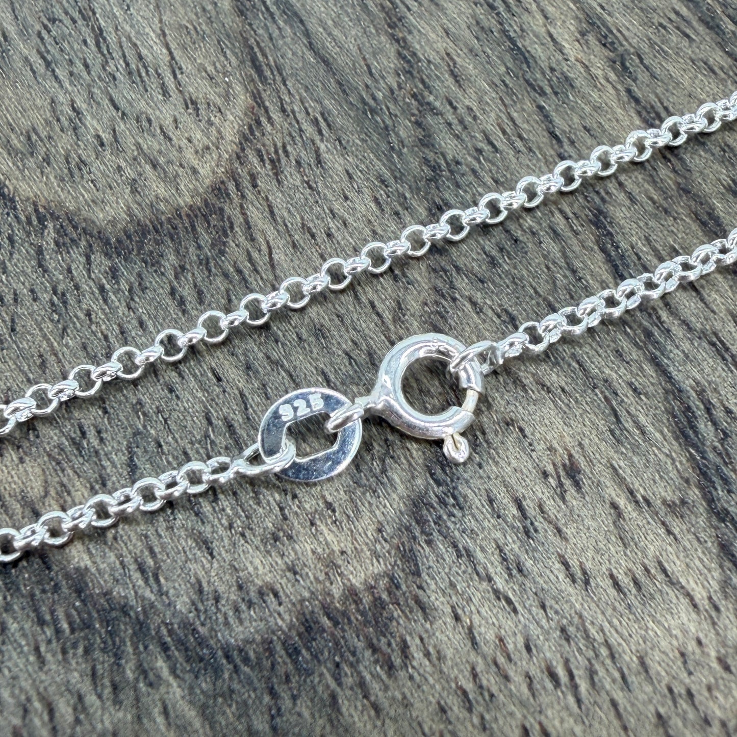 Brand New 925 Sterling Silver Belcher Chain Necklace – 16" (40cm)