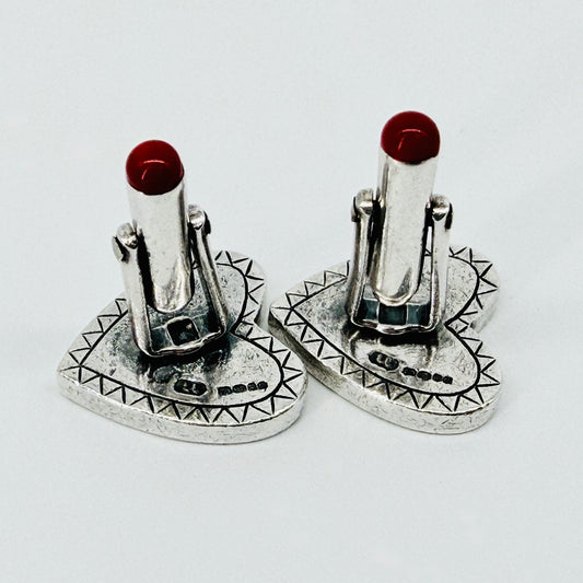 Vintage Sterling Silver Heart Cufflinks – London 2002, Links of London