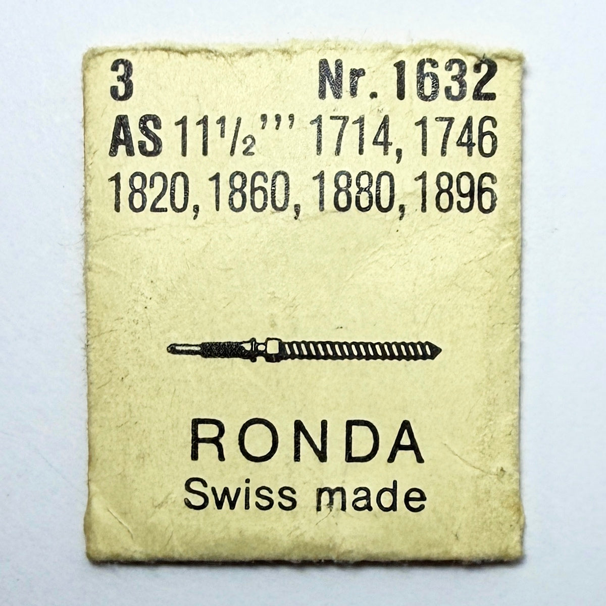 AS 1714 / 1820 - Winding Stem - Ronda 1632