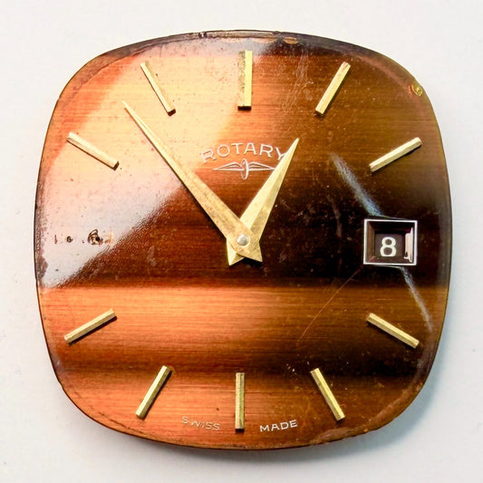 Rotary Peseux 7046 Manual Wind Watch Movement with Dial & Hands – 23.7mm - image 2