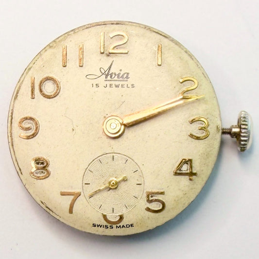 Avia AS 1123/1124 Watch Movement 23.65mm – Partially Working - image 2