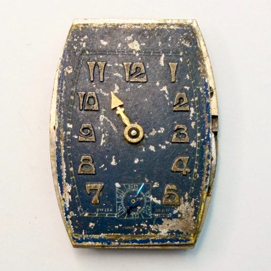 Bernex Tonneau Watch Movement, 26.8x19.9mm – For Spares or Repair - image 2