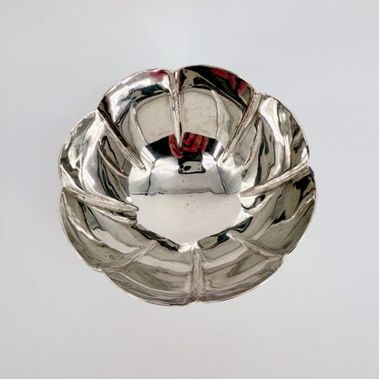 Antique Silver Bowl with Ornate Foot, Base Stamped Silver, 93mm - image 7