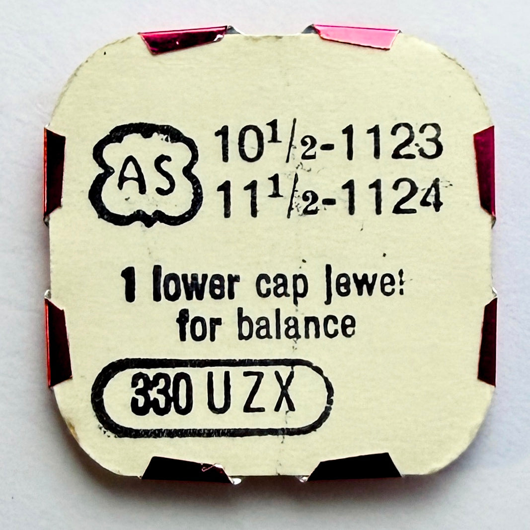 AS 1123 / 1124 - Lower Cap Jewel For Balance - 330 UZX