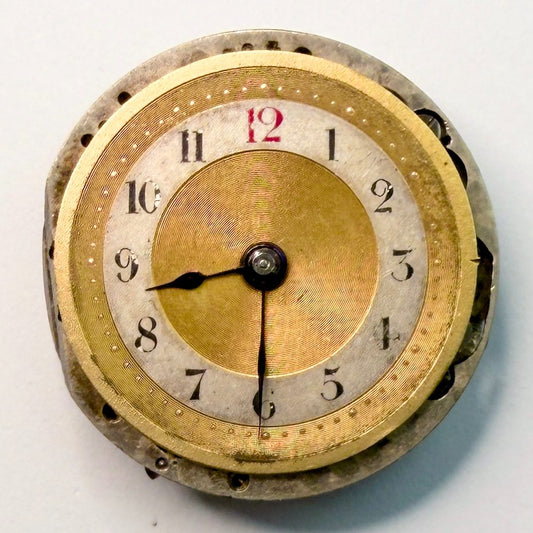 23.7mm Vintage Watch Movement with Dial & Hands – For Spares or Repair - image 2