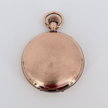 Antique Elgin Full Hunter Pocket Watch 1928 – Keystone Gold Filled Case – Working