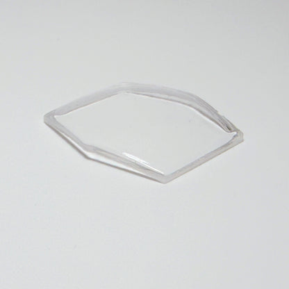 Hexagon - Bottom Edge Curved (Long Sides) - G-S Flexo Acrylic Watch Crystals - Vintage New Old Stock