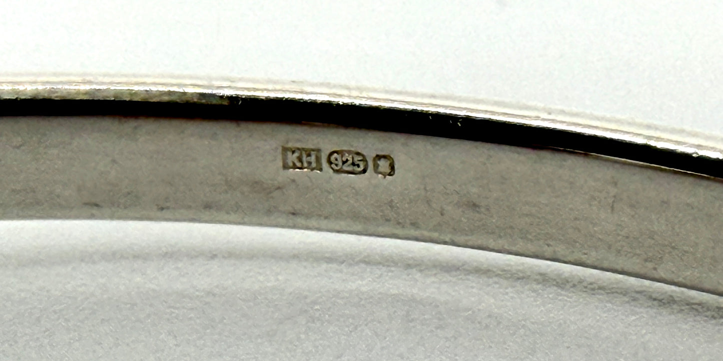 Kit Heath 925 Sterling Silver Amethyst Bangle – Edinburgh Hallmark