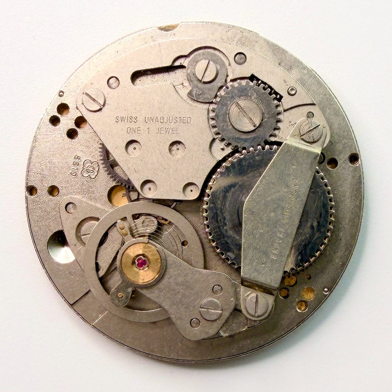 Endura / EB 8810 Vintage Swiss Watch Movement – 30.9mm, For Repair or Spares - image 2