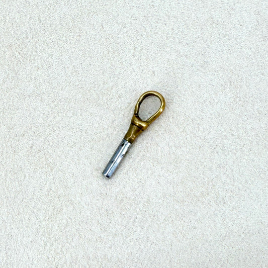 Antique Pocket Watch Winding Key with Spring Clasp Clip – 1.6mm