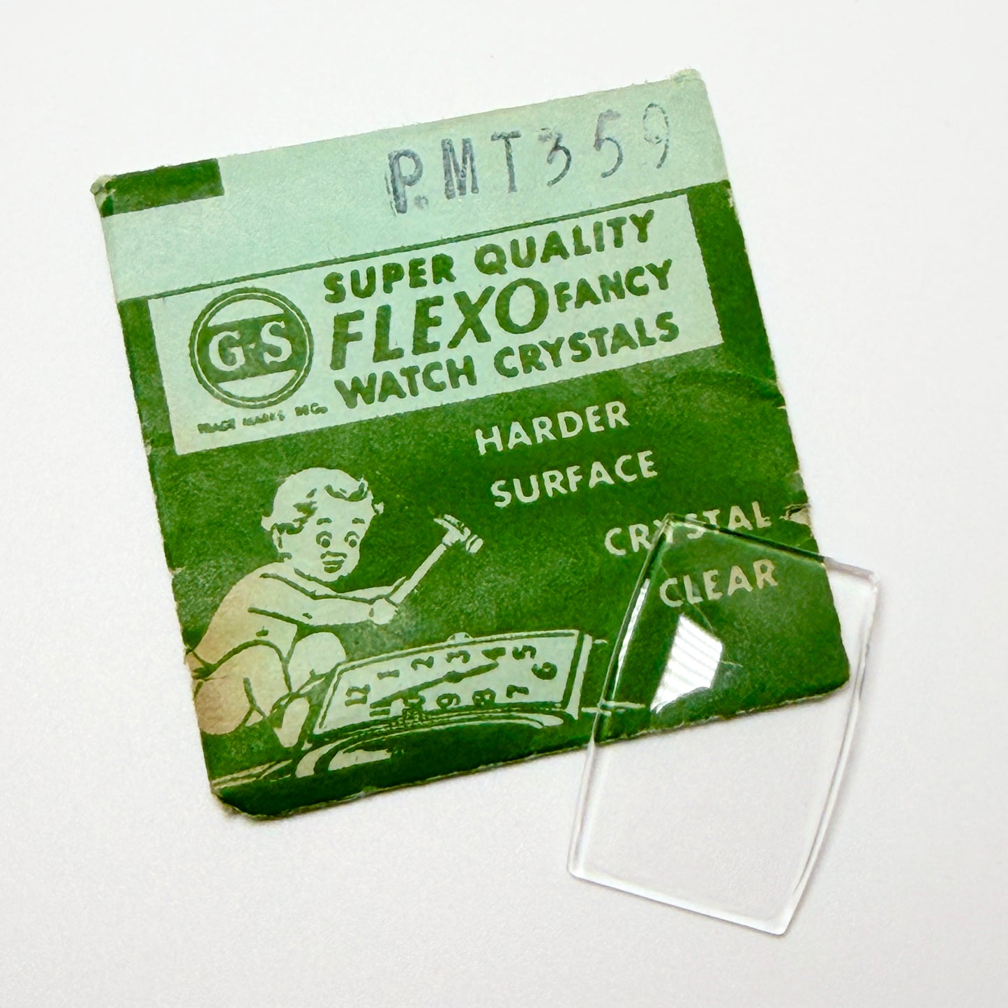 Tonneau / Barrel (PMT Series) - Bottom Edge Curved (Long Sides) - G-S Flexo Acrylic Watch Crystals - Vintage New Old Stock