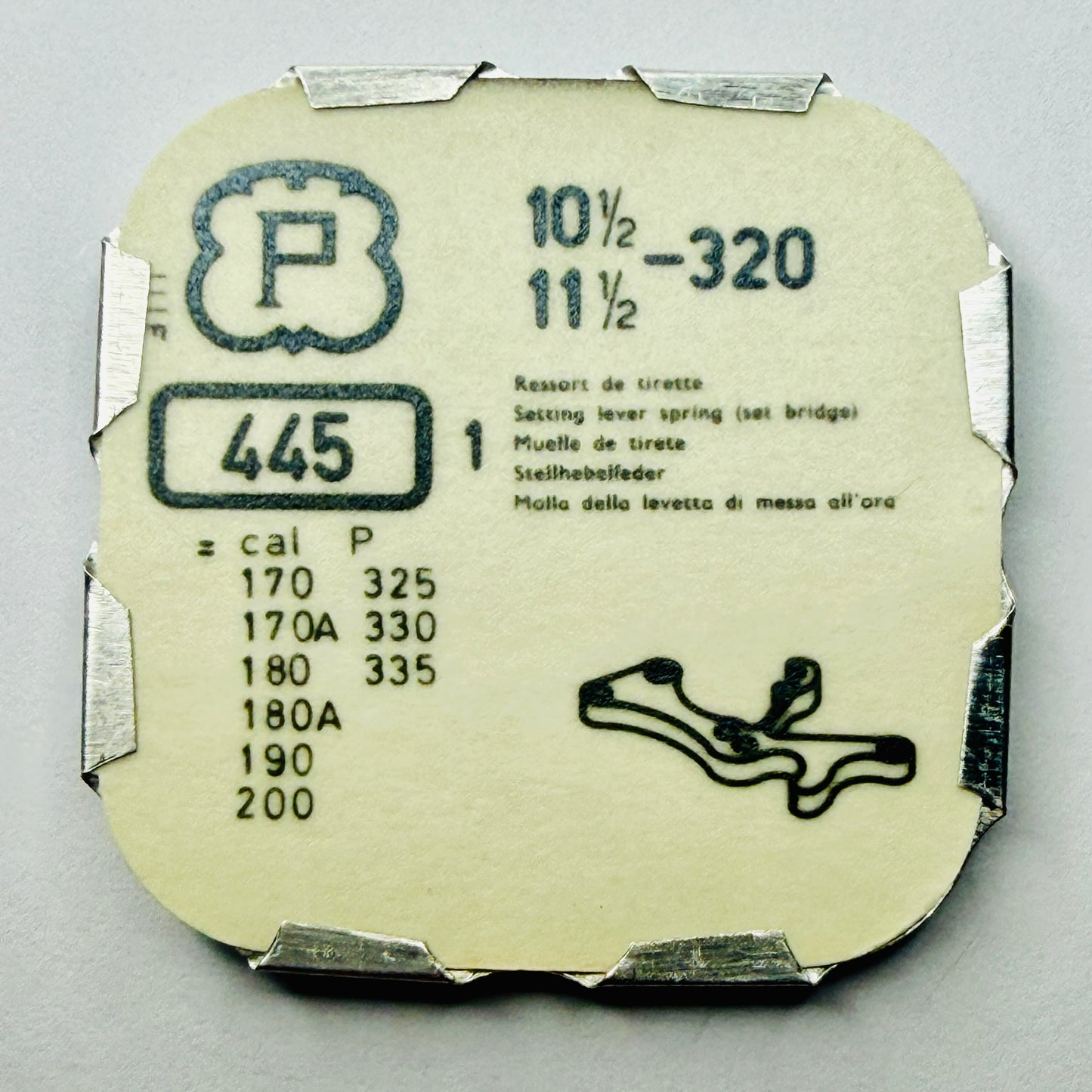 Peseux 320 – Setting Lever Spring (445)