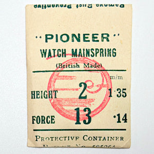 Pioneer Mainspring - H 1.35 mm × T 0.14 mm