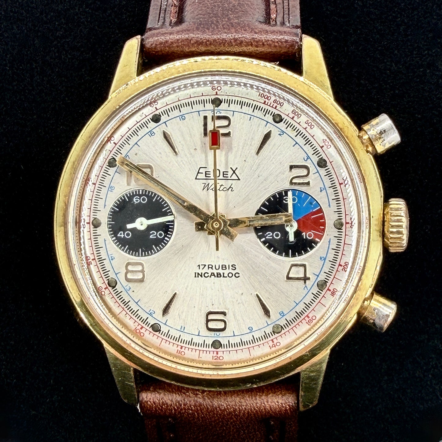 Vintage Fedex Chronograph Watch - Valjoux 7733